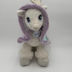 Build a Bear Workshop Glisten Reindeer Plush Purple Hooded Cape Stuffed Animal